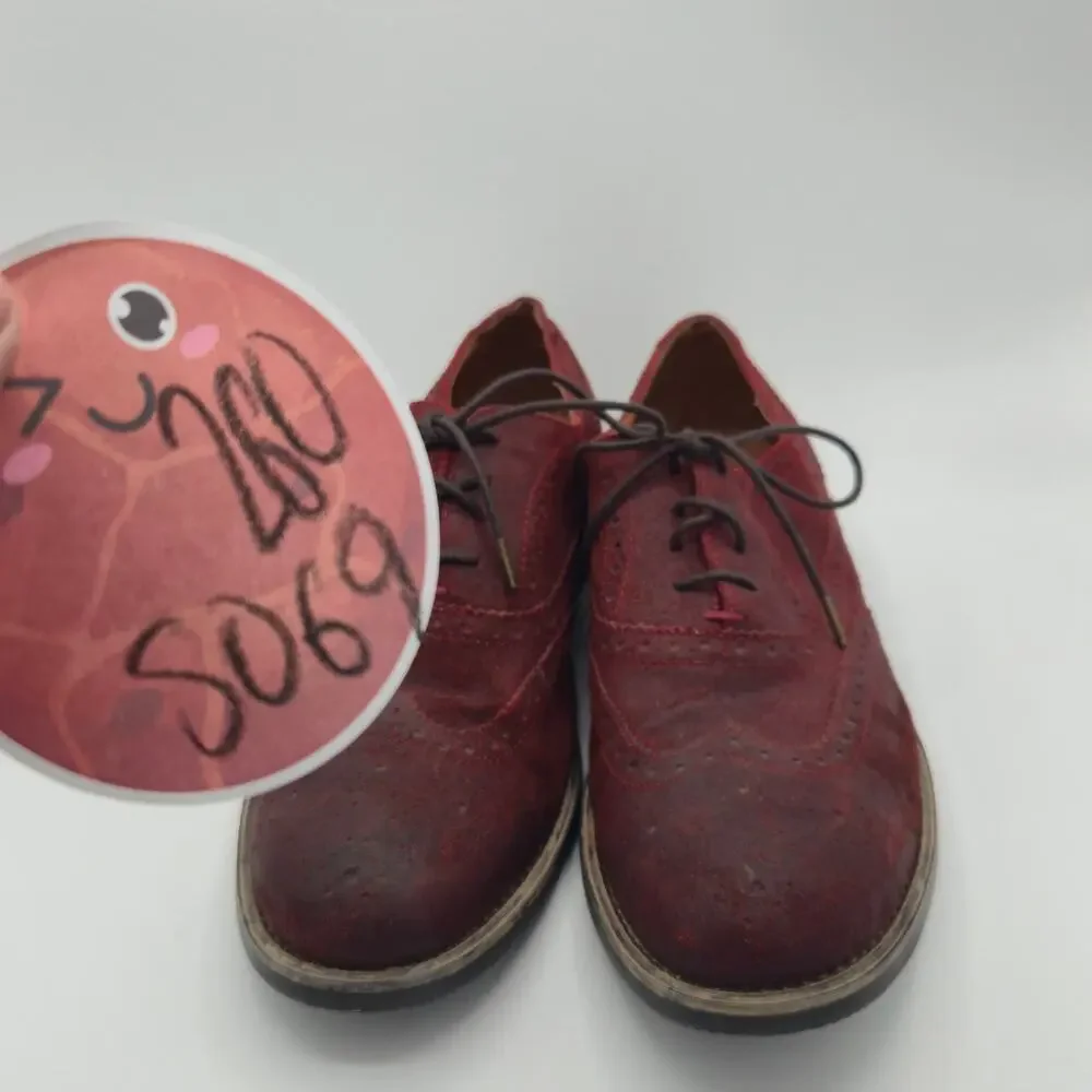 Kenneth Cole Reaction Rogue Trip Men's Size 10.5 Oxblood Red Suede Wingtip